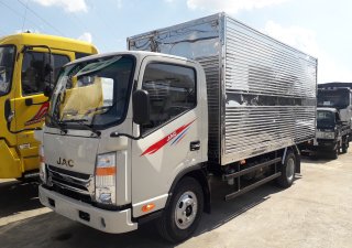 2019 - Xe Jac 1 tan 9 thùng dài 4.4m đời 2019, cabin vuông màu trắng