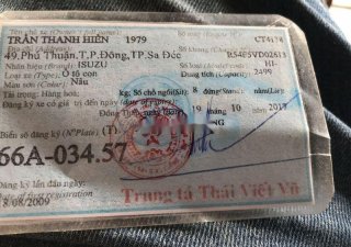 Isuzu Hi lander   2009 - Cần bán xe Isuzu Hi lander năm sản xuất 2009, giá 235tr