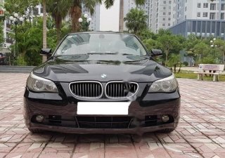 BMW 5 Series   2007 - Cần bán BMW 525i đời 2007, màu đen, xe nhập  