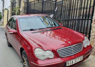 Mercedes-Benz C class 2002 - Cần bán gấp Mercedes năm 2002, màu đỏ