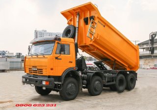 Xe tải Trên 10 tấn   2018 - Xe ben Kamaz 6540, xe ben 20 tấn Kamaz thùng vuông tại Bình Dương