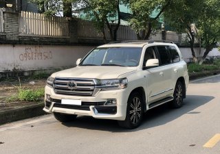 Toyota Land Cruiser 5.7 V8 2012 - Cần bán xe Toyota Land Cruiser 5.7 V8 trắng nội thất kem, năm 2012 full option