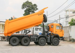 CMC VB750 2016 - KAMAZ tải ben 6540 (8x4) 4 chân thùng Ovan (thùng đúc)