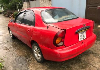 Daewoo Lanos MT 2001 - Cần bán xe Daewoo Lanos MT năm sản xuất 2001, màu đỏ số sàn