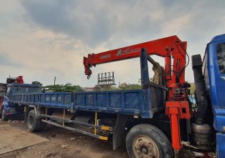 Thaco AUMAN 2011 - Xe tải cẩu 7 tấn 4, thùng dài 9m sử dụng tốt