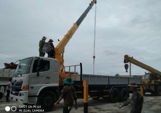 Hino FM 2022 - FM8JW7A đóng thùng lửng lắp đặt cần cẩu 746L SooSan