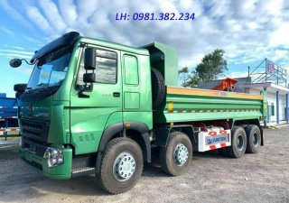 Hyundai Acent xe ben 8x4 2022 - Xe ben howo 8x4 thùng đúc 14 khối 0981382234