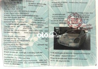 Bentley Continental  . Đời 2008 . Đ. ký lần đầu 2012 . 2008 - BENTLEY . Đời 2008 . Đ. ký lần đầu 2012 .