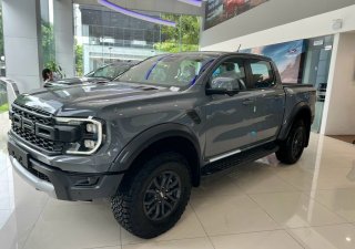Ford Ranger Raptor 2023 - Raptor Cực chất, màu Ghi cuốn hút, nam tính,Giá ưu đãi cực tốt đến KH, hỗ trợ vay đến 90%