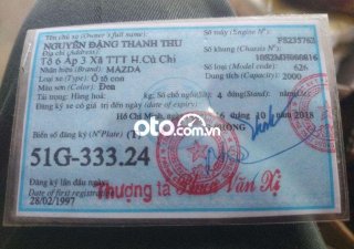 Mazda 626 xe đang sử dụng chạy tốt từ Daklak xuống Sài Gòn 1996 - xe đang sử dụng chạy tốt từ Daklak xuống Sài Gòn