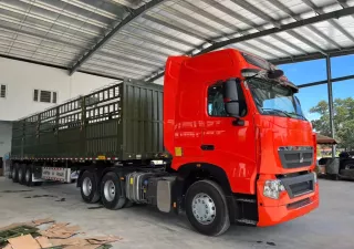 Howo Sitrak đầu kéo 2023 - Xe đầu kéo sitrak440 - Mooc mui 7 tấn | Howo bình định 0981 382 234