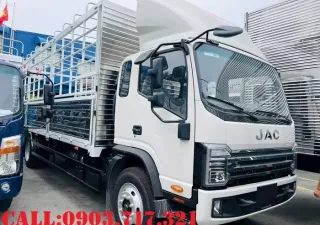 Xe tải 5 tấn - dưới 10 tấn 2025 - Bán trả góp xe tải Jac N900E5 thùng bạt 7m giao nhanh