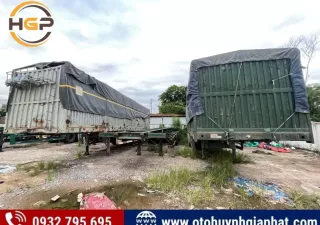 Xe tải Xetải khác Sơ mi rơ mooc tải 2021 - Thanh lý 2 chiếc Mooc lồng tải 32 tấn Kaile - Xinhongdong 2021 cũ