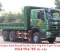 Xe tải Trên 10 tấn Howo 2017 - Cần bán xe Ben Howo 3 chân (371Hp), thùng 10 khối, trả góp+ duyệt nhanh