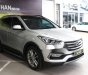 Hyundai Santa Fe   2.2AT 4WD 2017 - Cần bán lại xe Hyundai Santa Fe 2.2AT 4WD sản xuất 2017, màu bạc, giá tốt