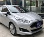 Ford Fiesta  1.0 AT Ecoboost 2015 - Cần bán gấp Ford Fiesta 1.0 AT sản xuất 2015, màu bạc số tự động, giá tốt