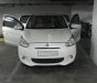 Mitsubishi Mirage 2013 - Bán Mitsubishi Mirage tự động đk 2014, đời 2013, màu trắng, dán phim cách nhiệt Vcool, bả ceramic