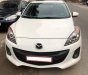 Mazda 3   2014 - Bán Mazda 3 đời 2014, màu trắng, nội thất ghế da