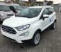 Ford EcoSport  Titanium 1.5L AT 2018 - Cần bán Ford EcoSport Titanium 1.5L AT 2018, màu trắng, xe sẵn, mới 100%, tặng gói phụ kiện hấp hẫn, vay 90% giá xe