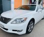 Lexus LS 2010 - Bán xe Lexus LS460L sản xuất 2010 màu trắng, 5 ghế có matxa, rada, nâng hạ gầm