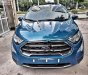 Ford EcoSport 1.5 Titatium 2018 - Bán xe Ford EcoSport 1.5 Titatium sản xuất năm 2018, màu xanh lam, giá chỉ 595 triệu
