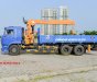 Xe tải Trên10tấn   2018 - Xe tải cẩu 7 tấn, Kamaz gắn cẩu 7 tấn Kanglim, HKTC & Unic