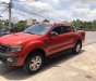 Ford Ranger 2013 - Bán Ford Ranger wildtrak 2013 tự động máy dầu màu đỏ đẹp