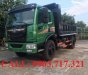 Xe tải 5 tấn - dưới 10 tấn 2017 - Bán xe ben Trường Giang 8T75 ga cơ mới 2017, màu xanh