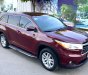 Toyota Highlander 2014 - Bán xe ô tô Toyota Highlander LE màu đỏ mận, năm sản xuất 2014, xe nguyên bản, động cơ hộp số zin 100%