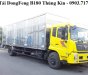 Xe tải 5 tấn - dưới 10 tấn 2021 - Bán xe tải DongFeng thùng kín. Xe tải DongFeng thùng kín 9m7 mở 3 cửa hông  