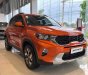 Kia Sonet 2022 - Màu cam, nội thất đen sang trọng